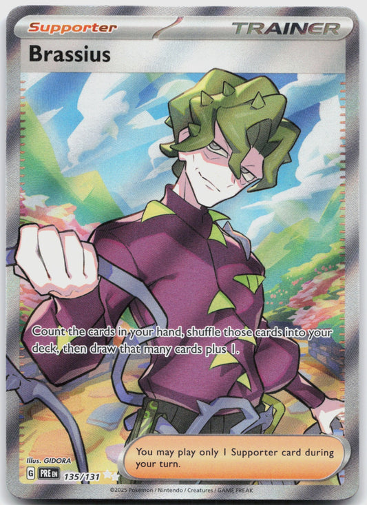 Brassius Holo Ultra Rare SV: Prismatic Evolutions 135/131 NM