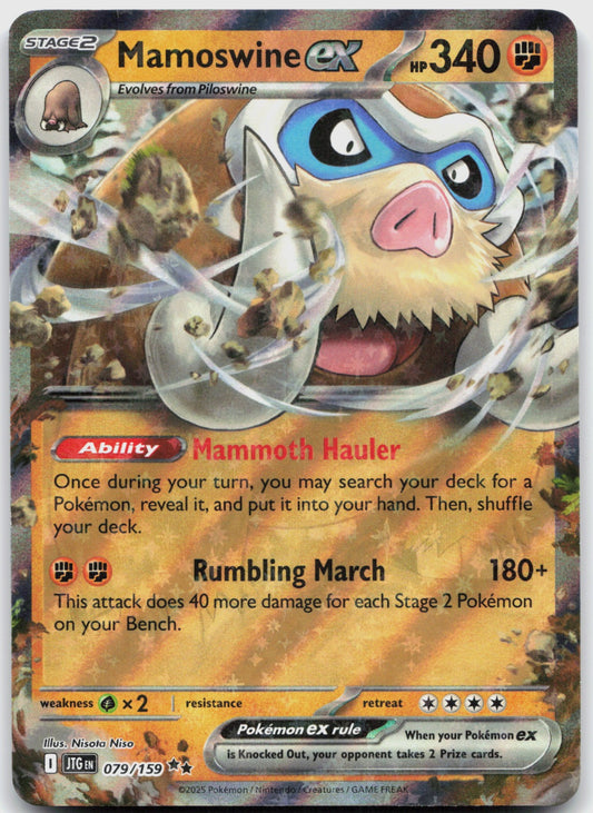 Mamoswine ex Holo Double Rare SV09: Journey Together 079/159 NM