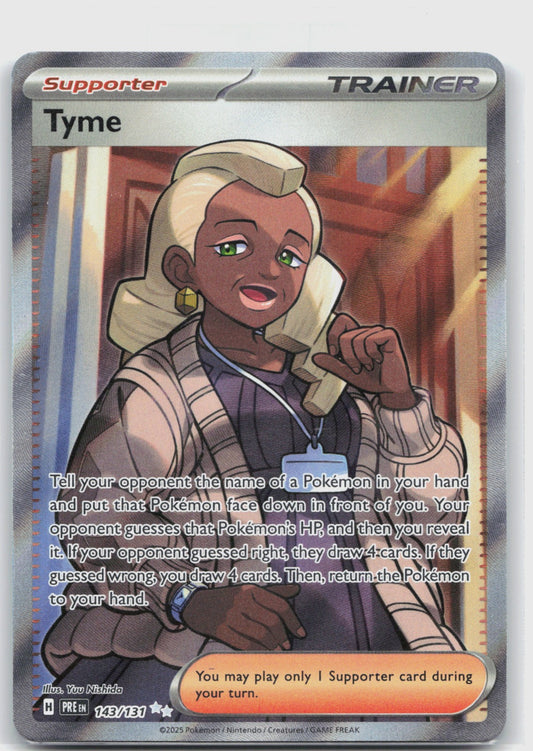 Tyme Holo Ultra Rare SV: Prismatic Evolutions 143/131 NM