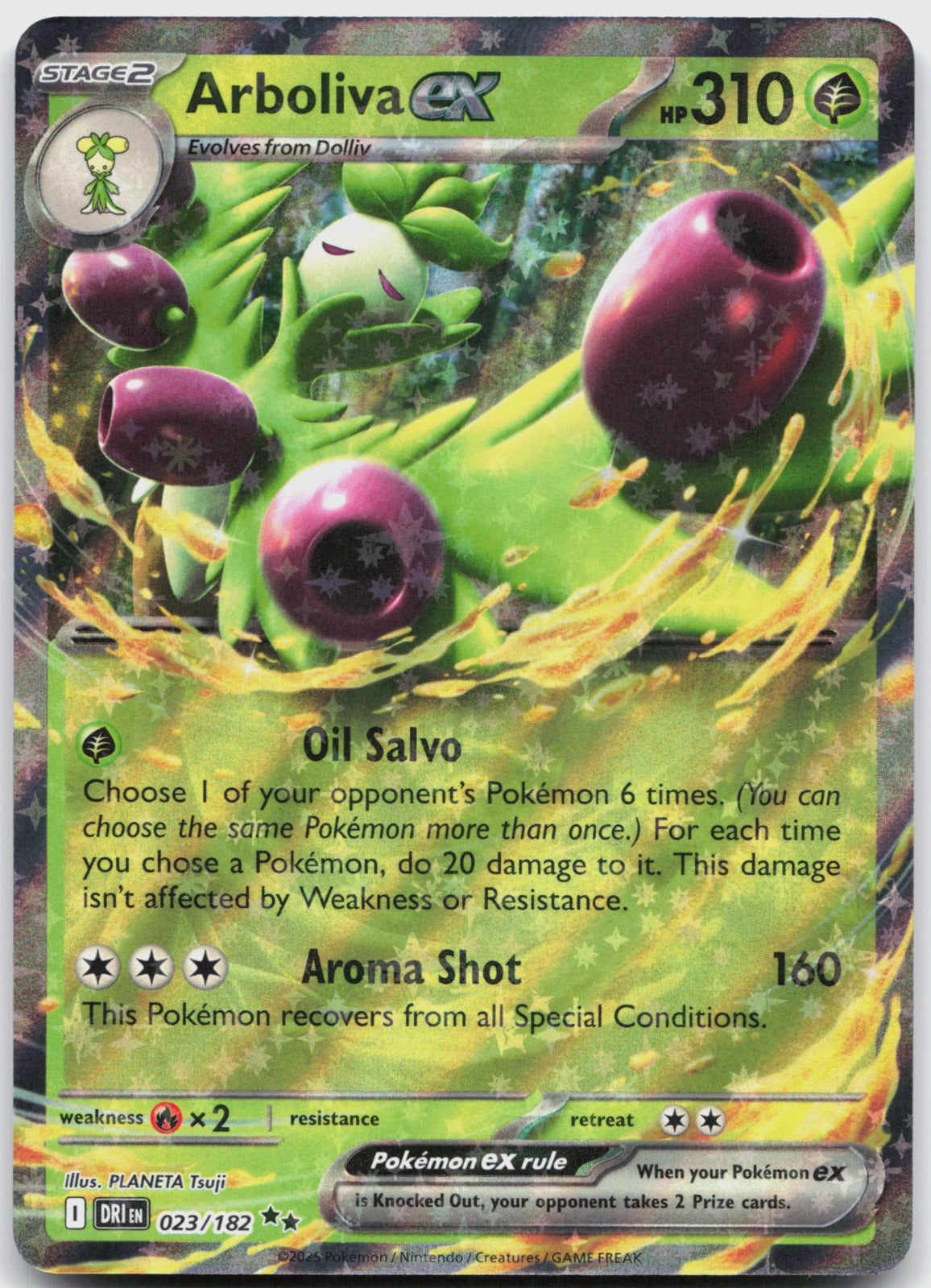 Arboliva ex Holo Double Rare SV10: Destined Rivals 023/182 NM