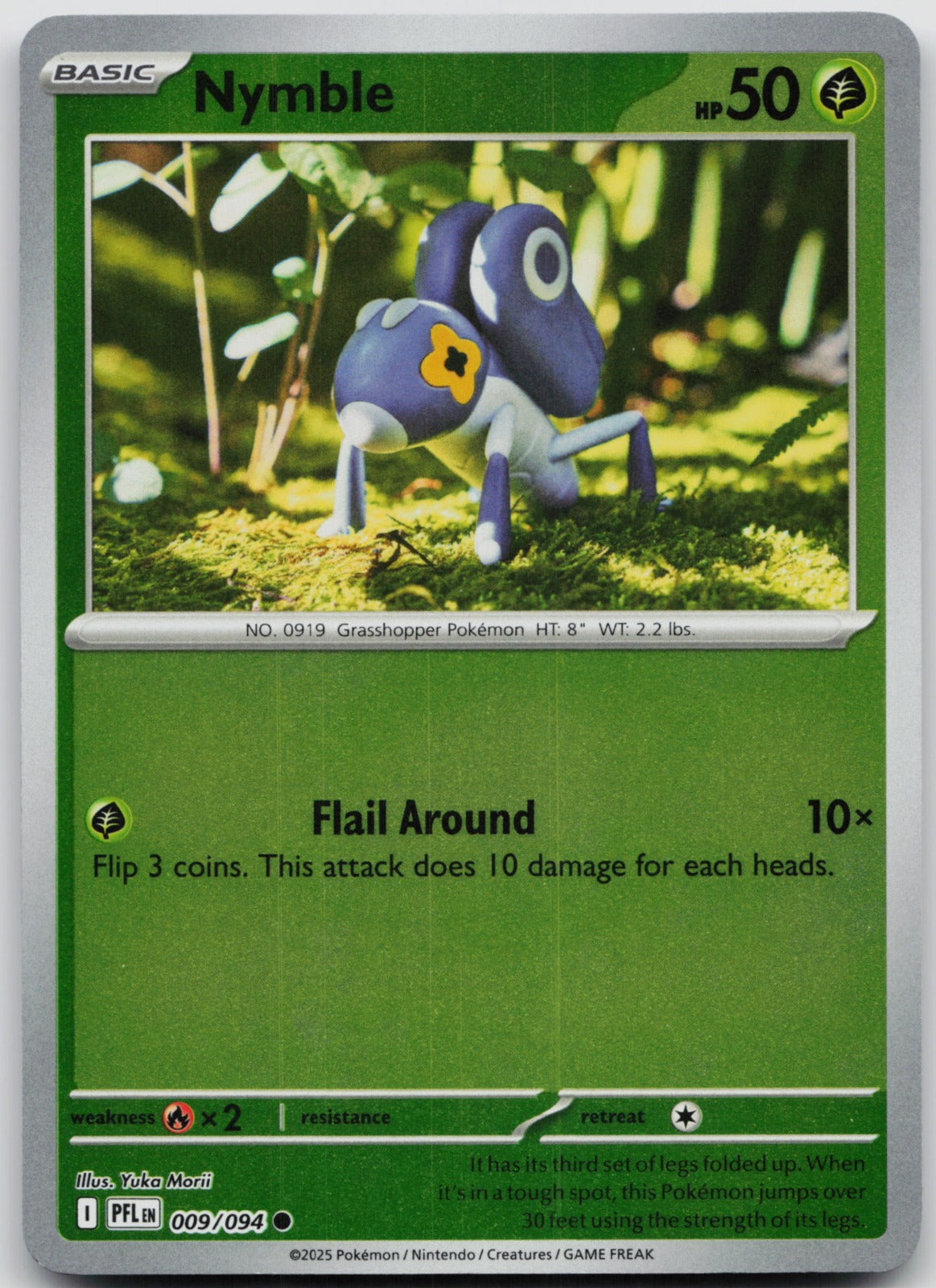 Nymble Reverse Holo Common ME02: Phantasmal Flames 009/094 NM