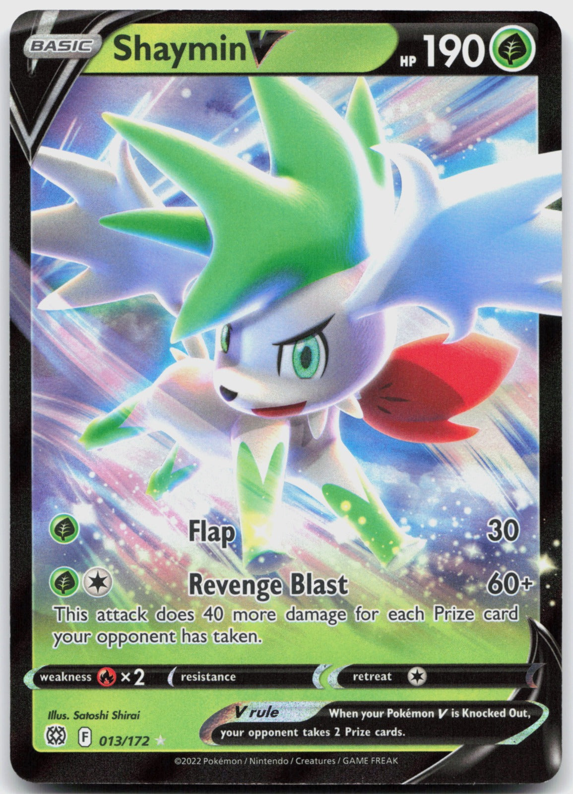 Shaymin V Holo Ultra Rare SWSH09: Brilliant Stars 013/172 NM