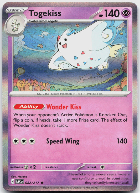 Togekiss Holo Rare ME: Ascended Heroes 082/217 NM