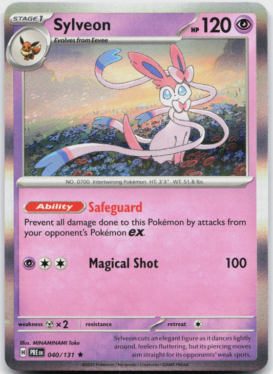 Sylveon Holo Rare SV: Prismatic Evolutions 040/131 NM