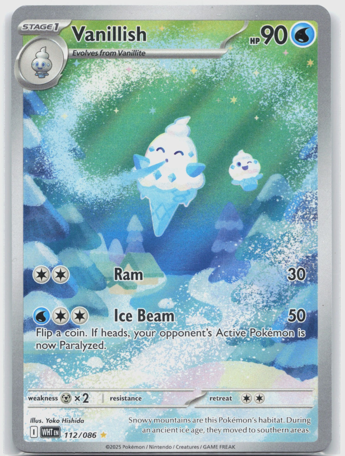 Vanillish Holo Illustration Rare SV: White Flare 112/086 NM