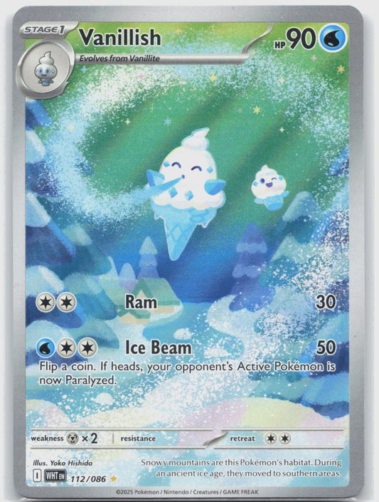 Vanillish Holo Illustration Rare SV: White Flare 112/086 NM