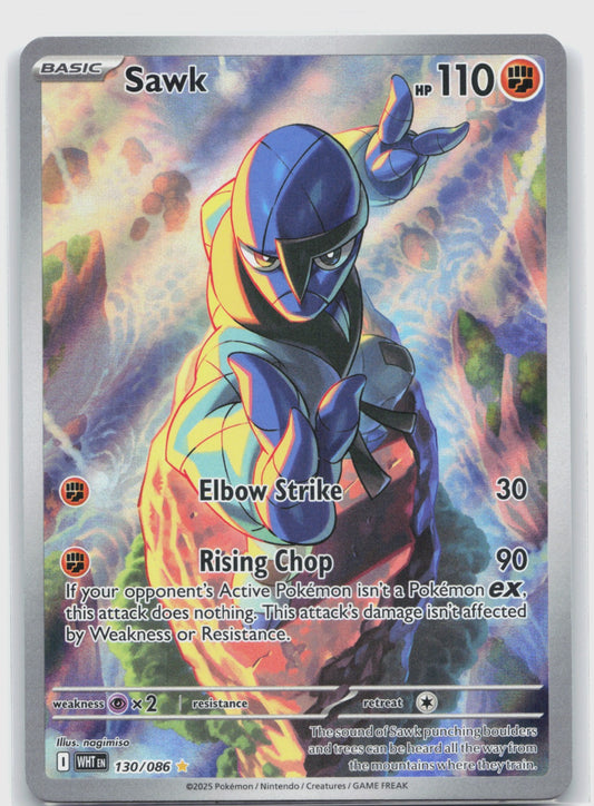 Sawk Holo Illustration Rare SV: White Flare 130/086 NM