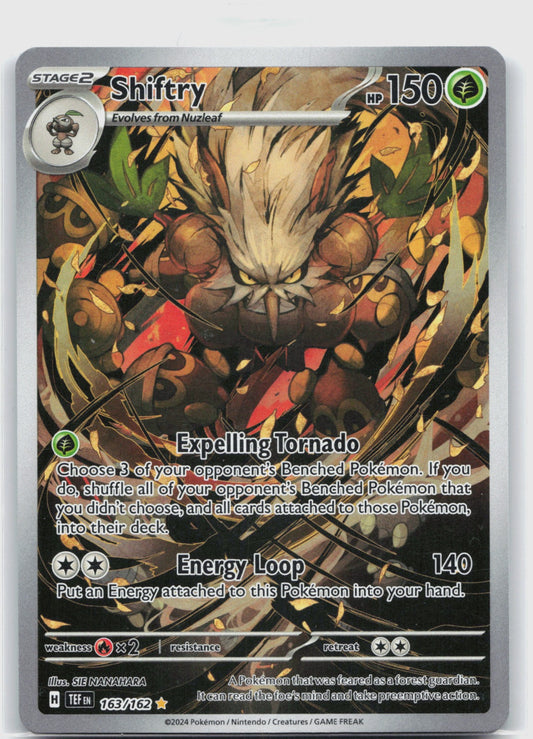 Shiftry Holo Illustration Rare SV05: Temporal Forces 163/162 NM