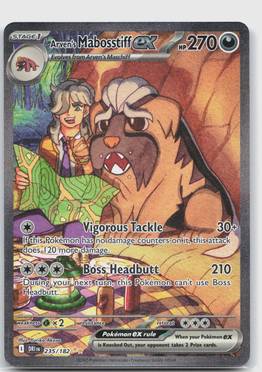 Arven's Mabosstiff ex Holo Special Illustration Rare SV10: Destined Rivals 235/182 NM