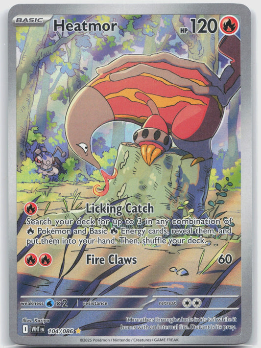 Heatmor Holo Illustration Rare SV: White Flare 104/086 NM