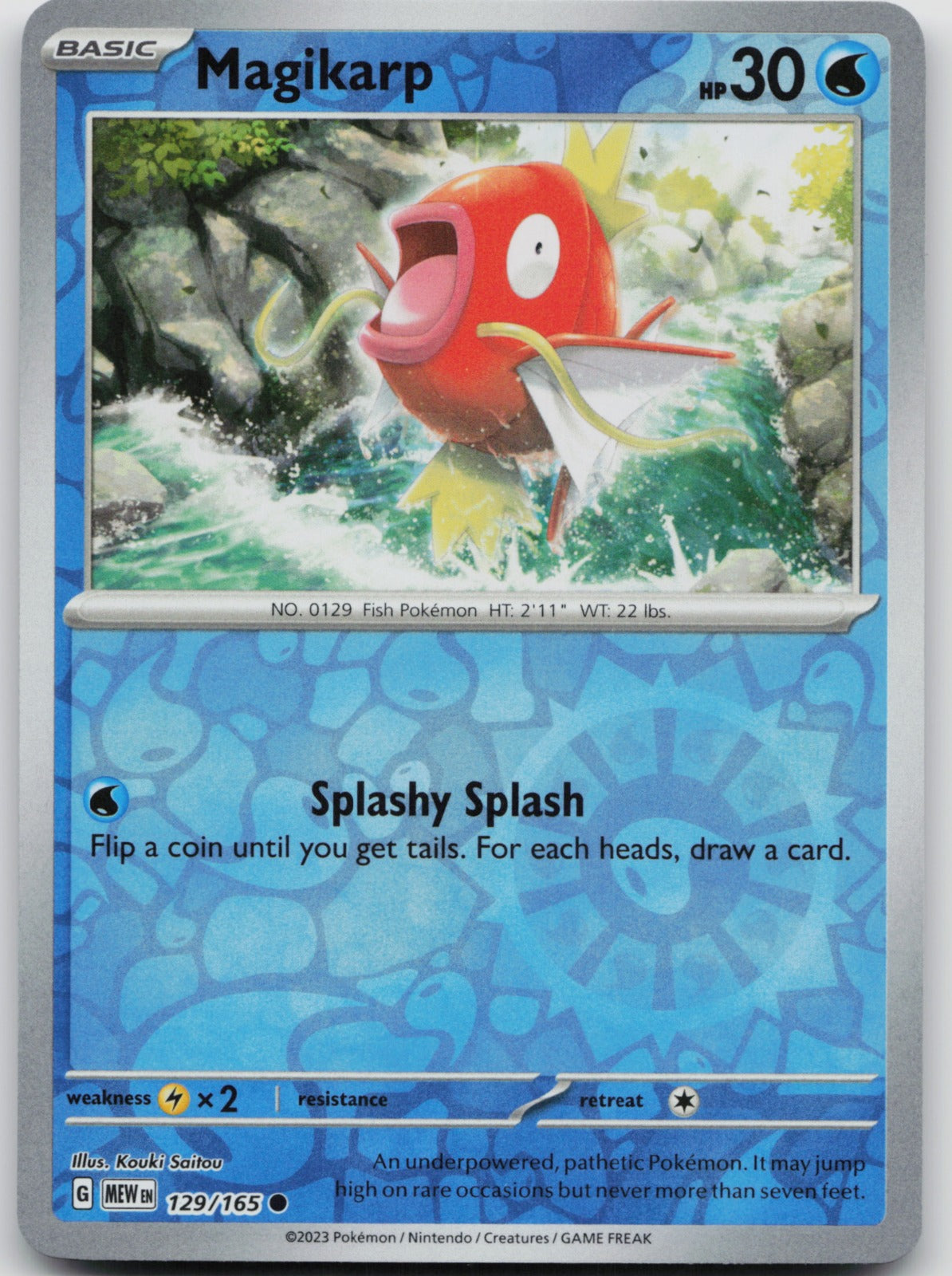 Magikarp Reverse Holo Common SV: Scarlet & Violet 151 129/165 NM