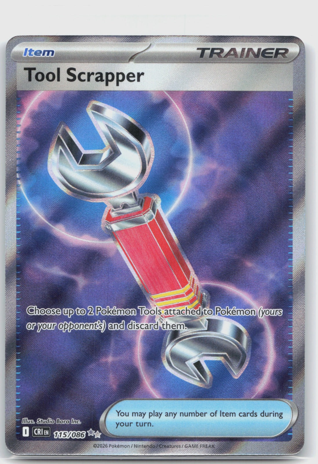 Tool Scrapper Holo Ultra Rare ME04: Chaos Rising 115/086 NM