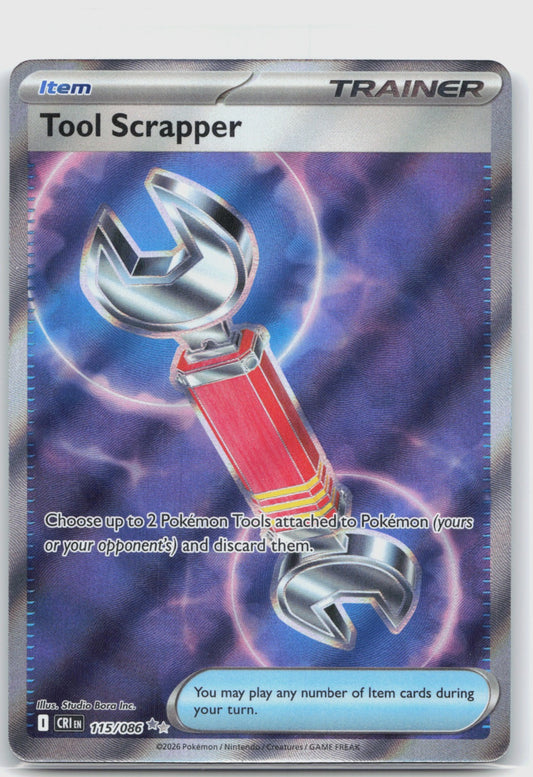 Tool Scrapper Holo Ultra Rare ME04: Chaos Rising 115/086 NM