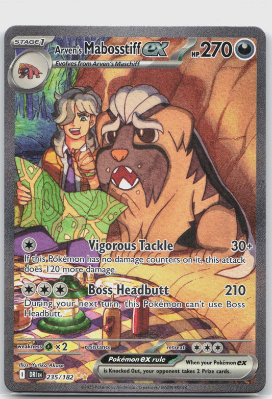 Arven's Mabosstiff ex Holo Special Illustration Rare SV10: Destined Rivals 235/182 NM