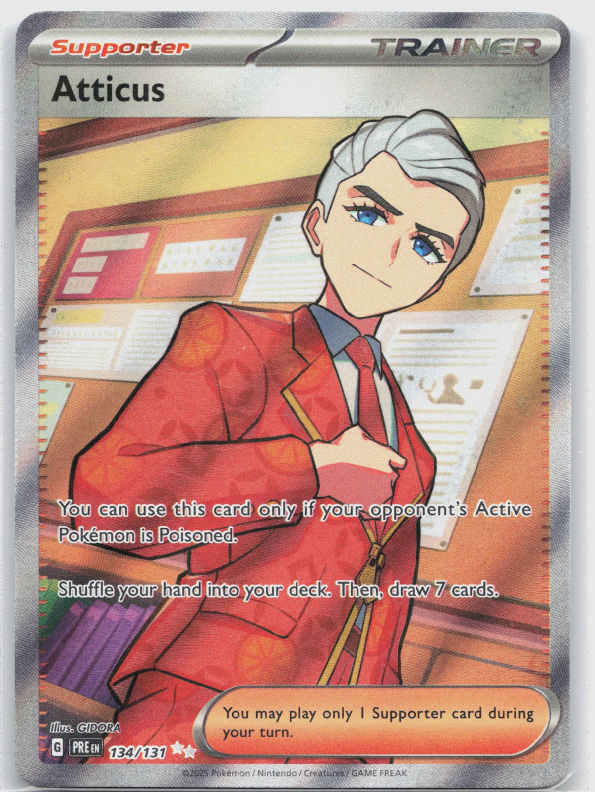Atticus Holo Ultra Rare SV: Prismatic Evolutions 134/131 NM