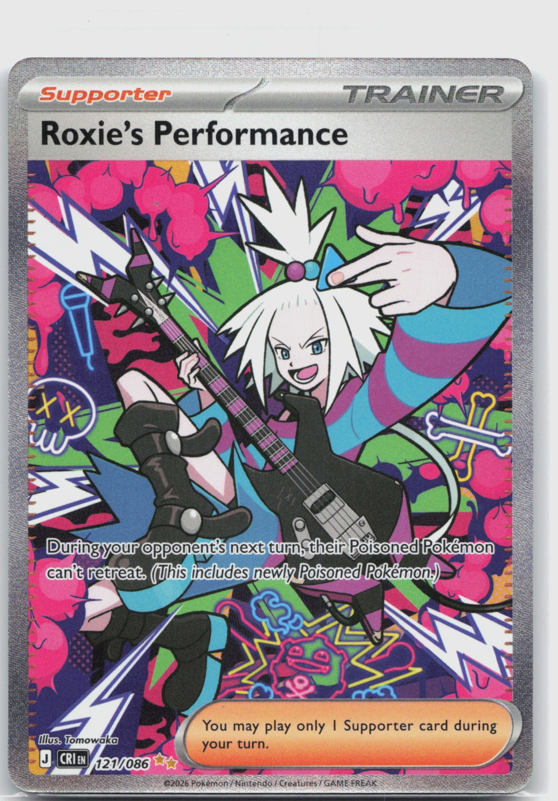 Roxie's Performance Holo Special Illustration Rare ME04: Chaos Rising 121/086 NM