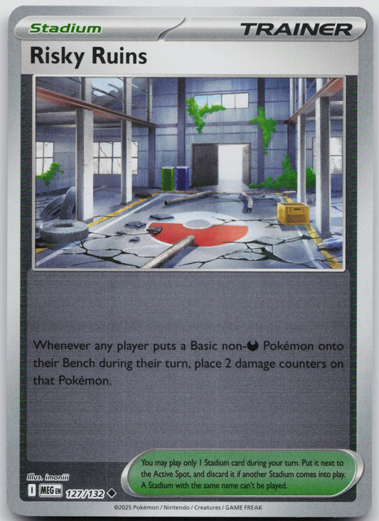 Risky Ruins Reverse Holo Uncommon ME01: Mega Evolution 127/132 NM