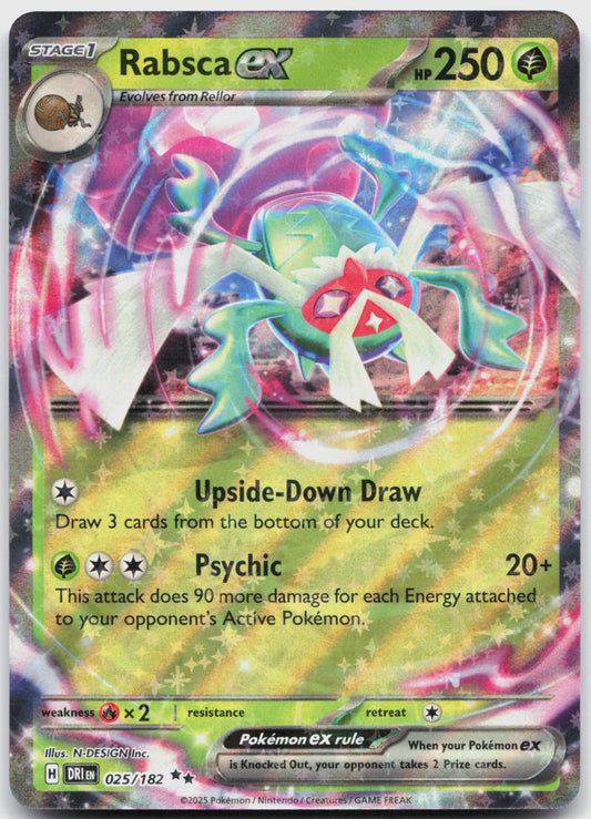 Rabsca ex Holo Double Rare SV10: Destined Rivals 025/182 NM