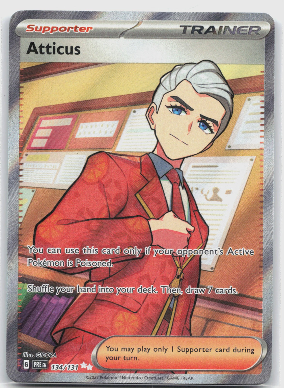 Atticus Holo Ultra Rare SV: Prismatic Evolutions 134/131 NM