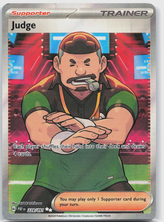 Judge Holo Ultra Rare SV: Paldean Fates 228/091 NM
