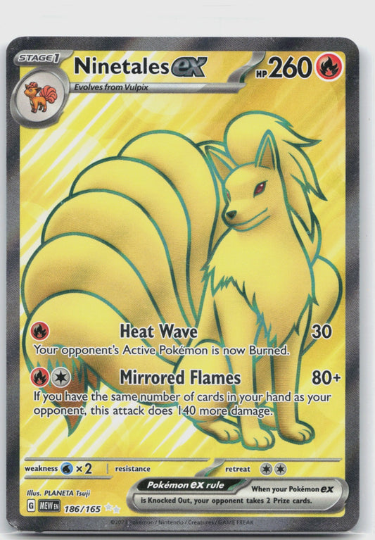 Ninetales ex Holo Ultra Rare SV: Scarlet & Violet 151 186/165 NM