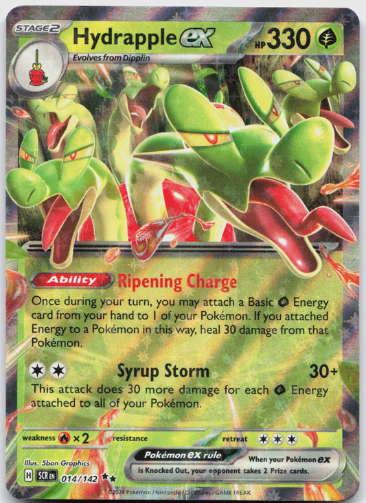 Hydrapple ex Holo Double Rare SV07: Stellar Crown 014/142 NM