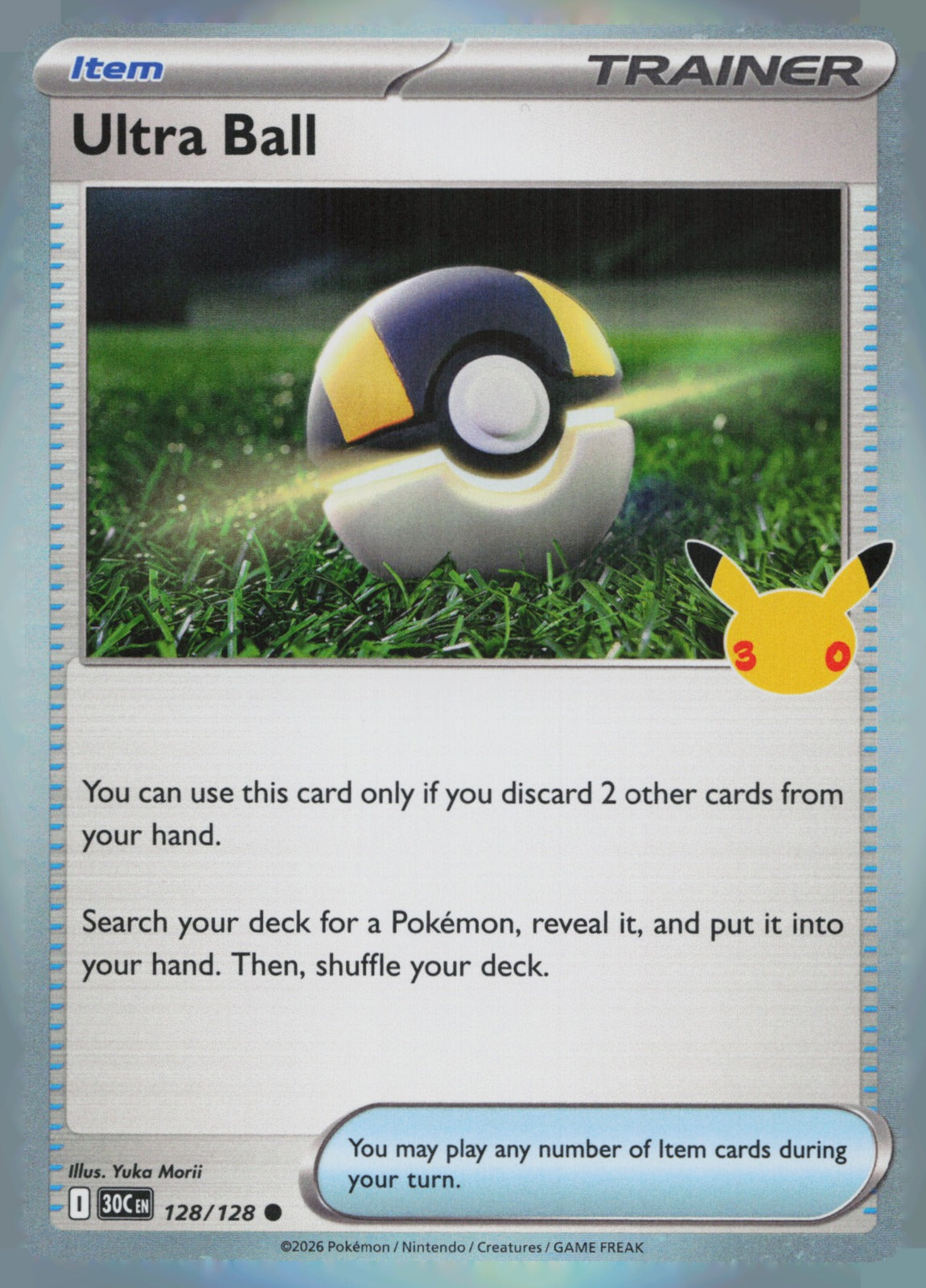 Ultra Ball Holo Common ME: 30th Celebration 128/128 NM