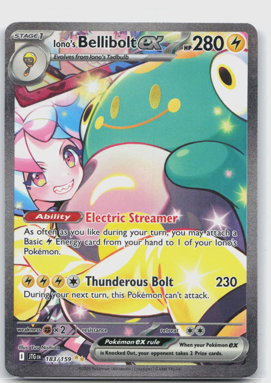 Iono's Bellibolt ex Holo Special Illustration Rare SV09: Journey Together 183/159 NM