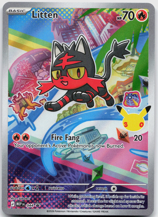 Litten Holo Promo ME: Mega Evolution Promo 044 NM