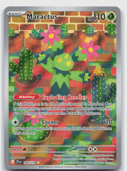 Maractus Holo Illustration Rare SV09: Journey Together 160/159 NM
