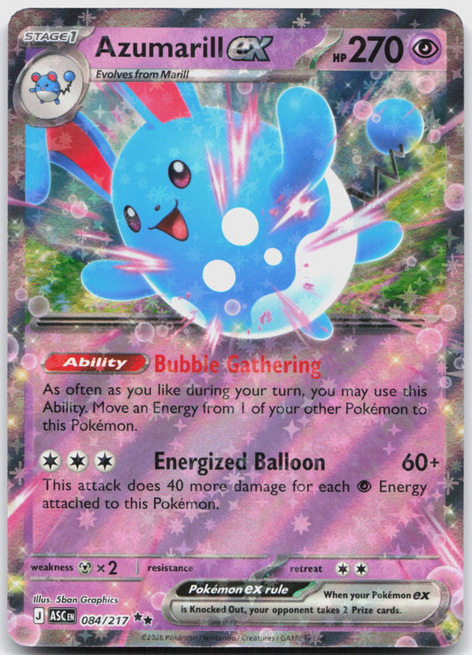 Azumarill ex Holo Double Rare ME: Ascended Heroes 084/217 NM