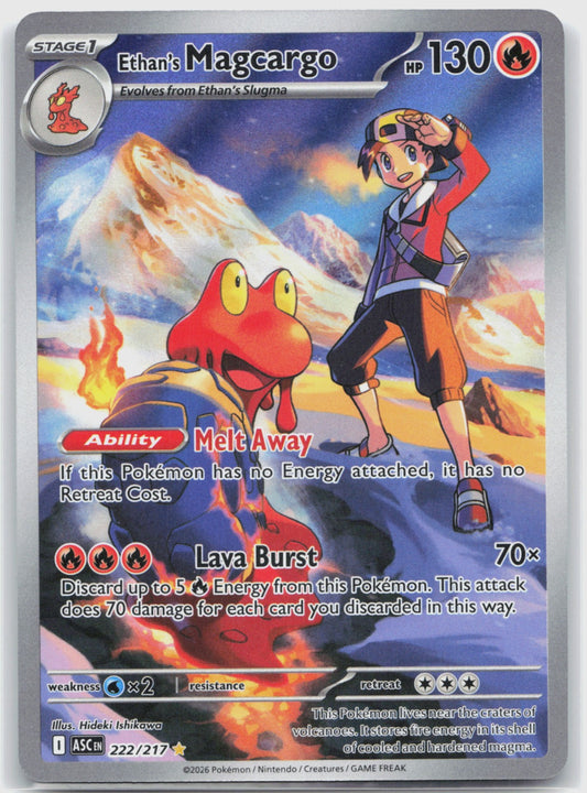 Ethan's Magcargo Holo Illustration Rare ME: Ascended Heroes 222/217 NM