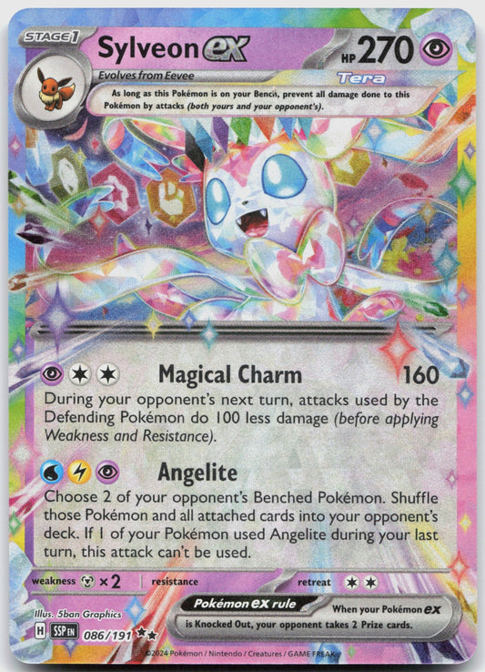 Sylveon ex Holo Double Rare SV08: Surging Sparks 086/191 NM