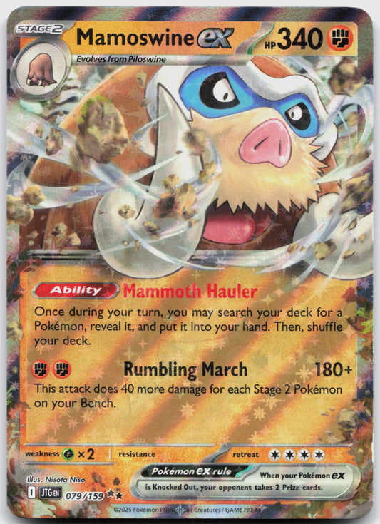 Mamoswine ex Holo Double Rare SV09: Journey Together 079/159 NM
