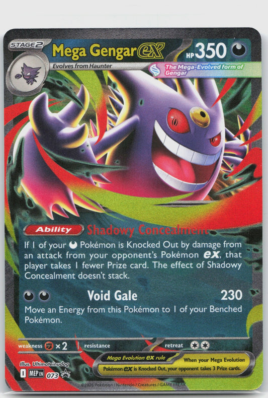 Mega Gengar ex Holo Promo ME: Mega Evolution Promo 073 NM