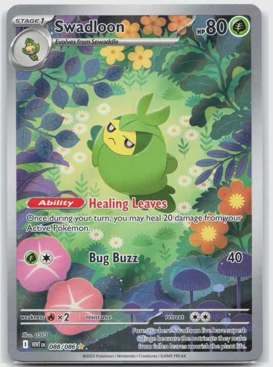 Swadloon Holo Illustration Rare SV: White Flare 088/086 NM