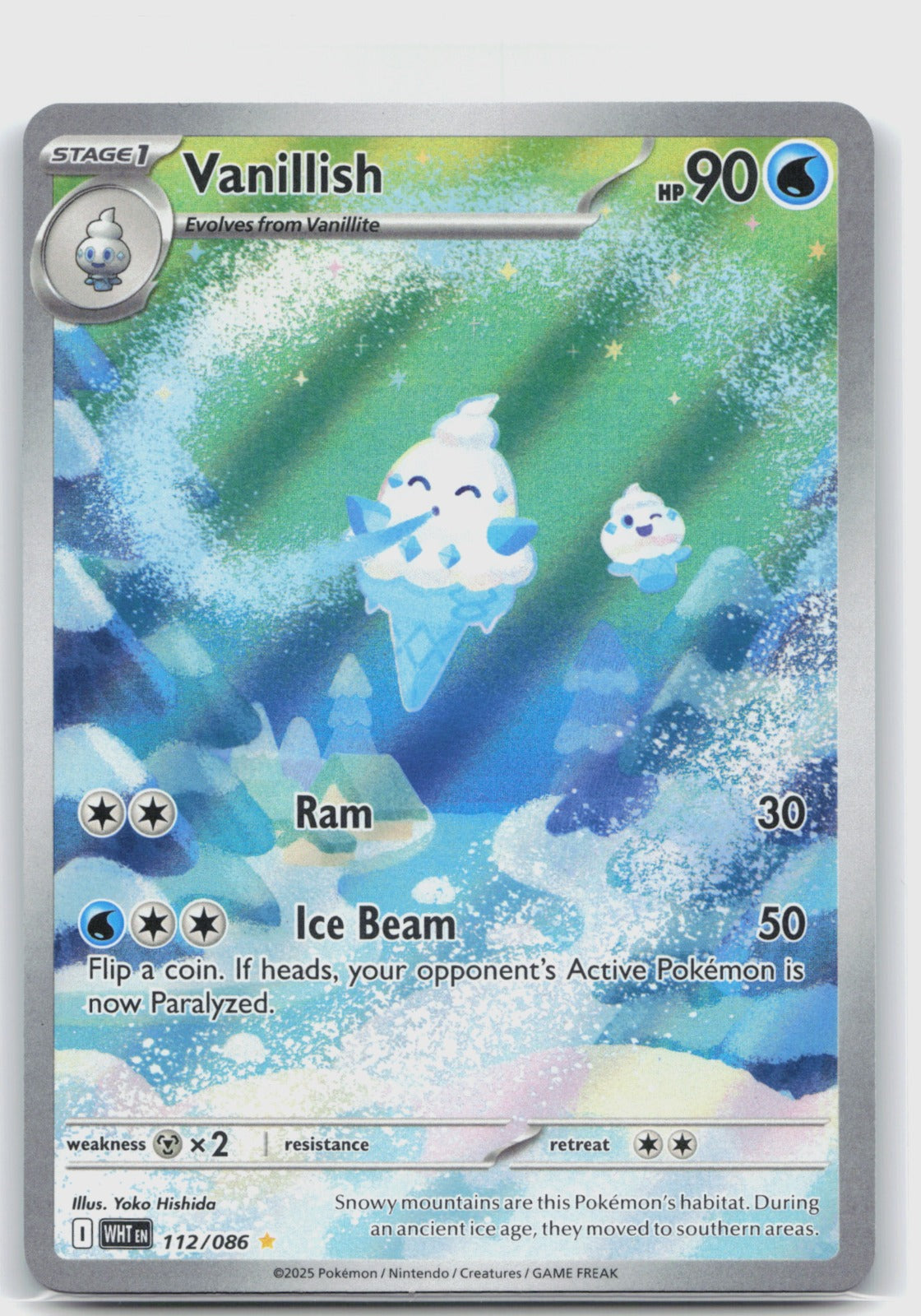 Vanillish Holo Illustration Rare SV: White Flare 112/086 NM
