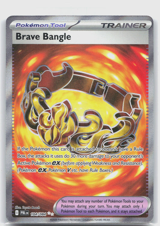 Brave Bangle Holo Ultra Rare ME05: Pitch Black 104/084 NM