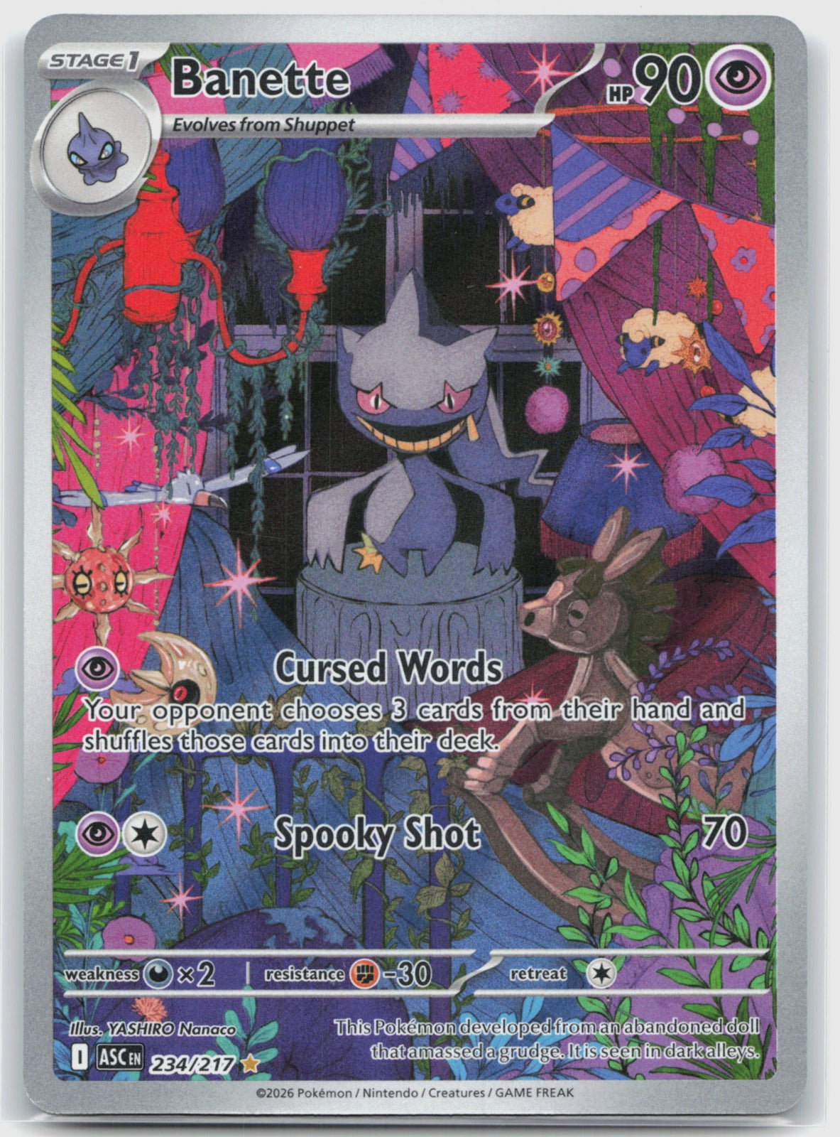 Banette Holo Illustration Rare ME: Ascended Heroes 234/217 NM