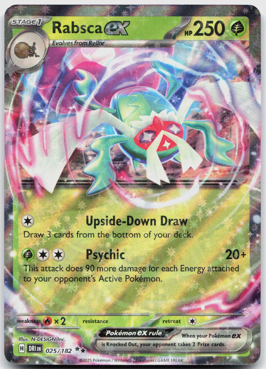 Rabsca ex Holo Double Rare SV10: Destined Rivals 025/182 NM
