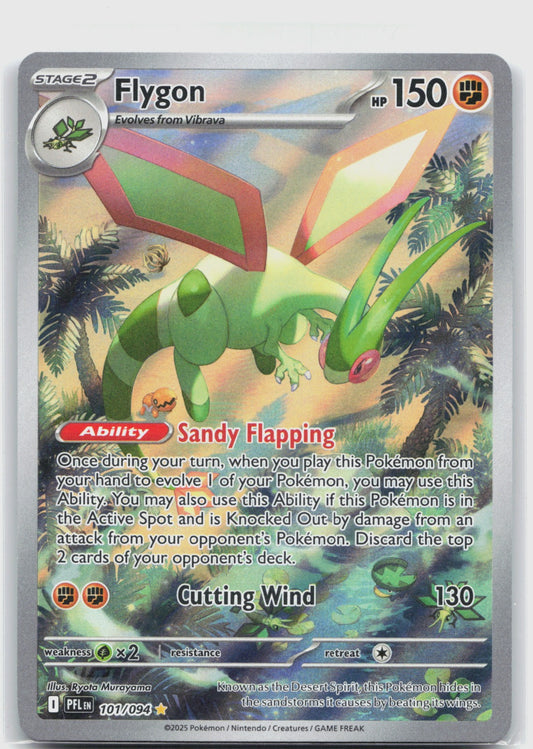Flygon Holo Illustration Rare ME02: Phantasmal Flames 101/094 NM
