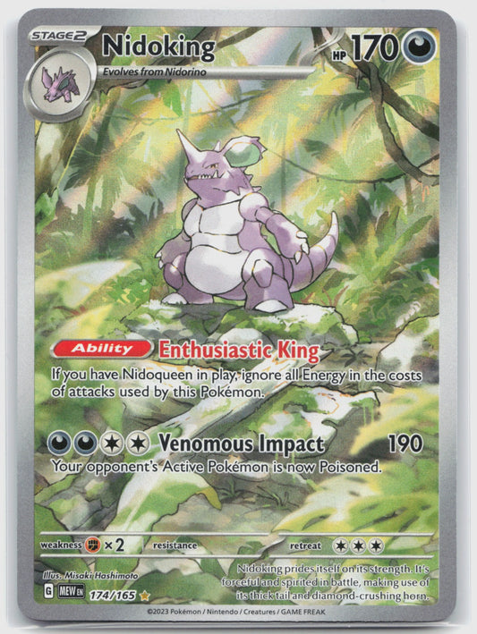 Nidoking Holo Illustration Rare SV: Scarlet & Violet 151 174/165 NM