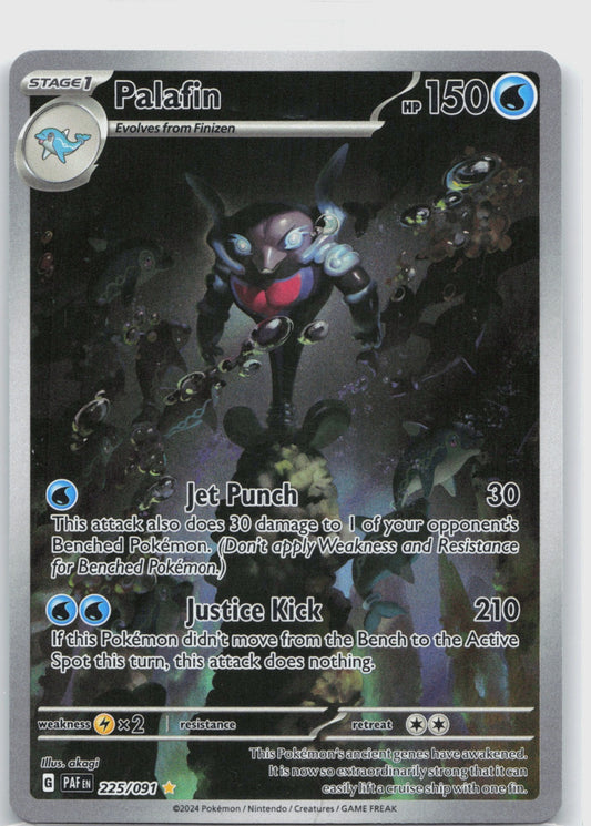 Palafin Holo Illustration Rare SV: Paldean Fates 225/091 NM