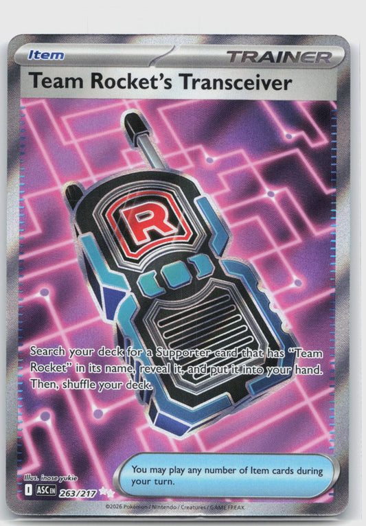 Team Rocket's Transceiver Holo Ultra Rare ME: Ascended Heroes 263/217 NM