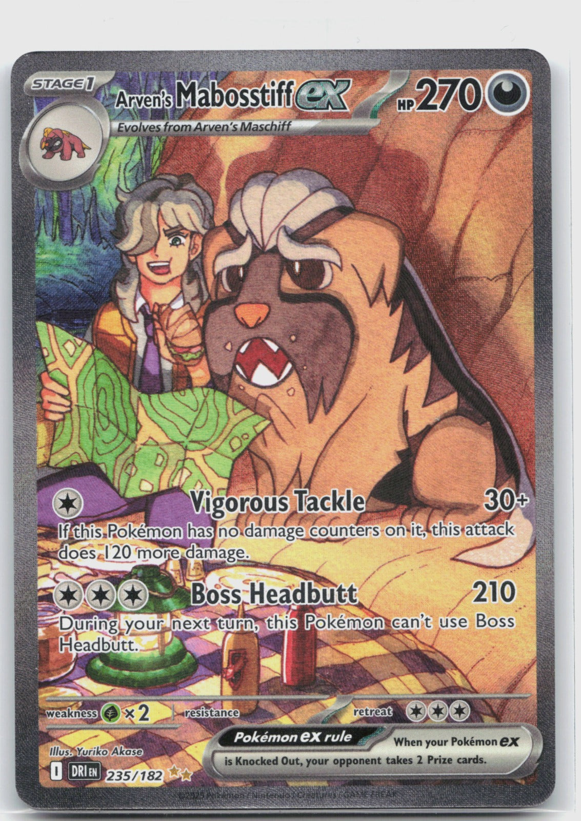 Arven's Mabosstiff ex Holo Special Illustration Rare SV10: Destined Rivals 235/182 NM