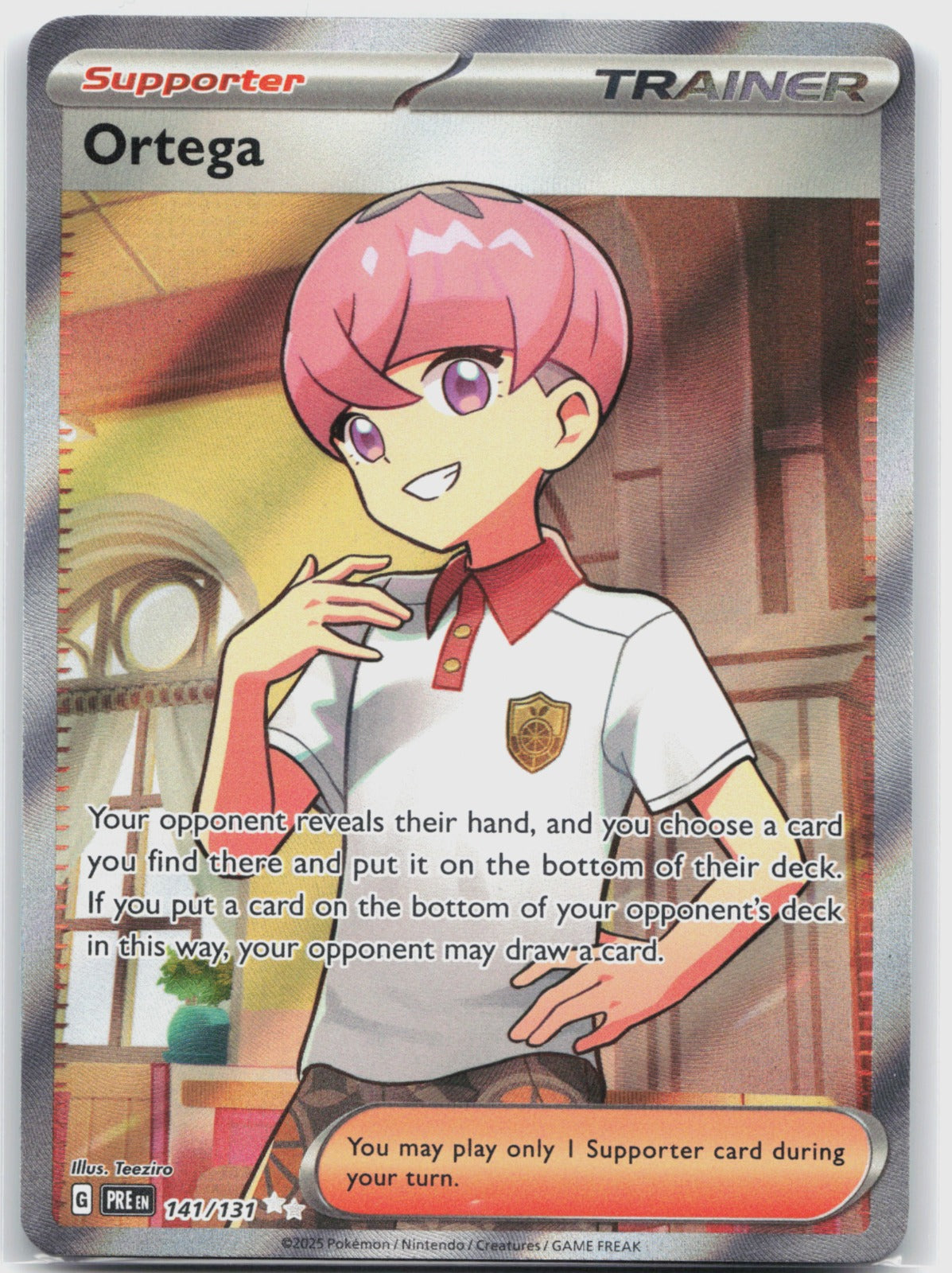 Ortega Holo Ultra Rare SV: Prismatic Evolutions 141/131 NM