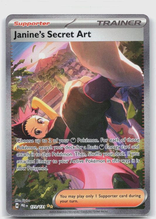 Janine's Secret Art Holo Special Illustration Rare SV: Prismatic Evolutions 173/131 NM