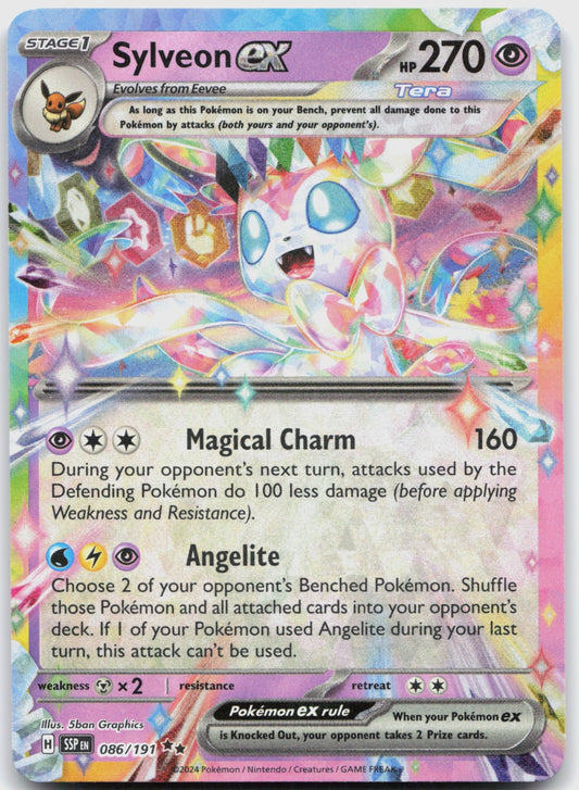 Sylveon ex Holo Double Rare SV08: Surging Sparks 086/191 NM