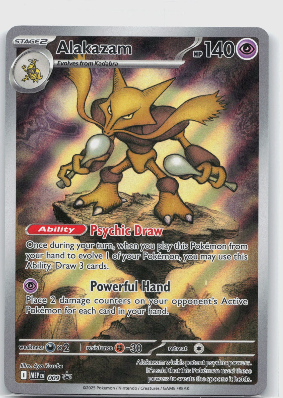 Alakazam Holo Promo ME: Mega Evolution Promo 009 NM