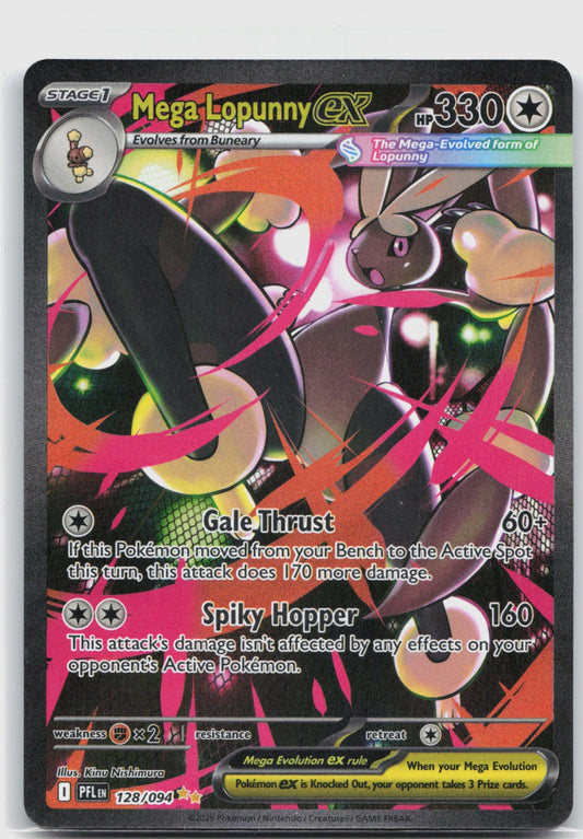 Mega Lopunny ex Holo Special Illustration Rare ME02: Phantasmal Flames 128/094 NM